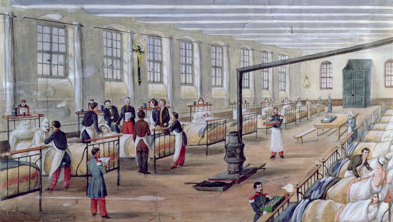 Hôpital militaire du Val-de-Grâce à Paris, 1854 - Louis Amable Crapelet