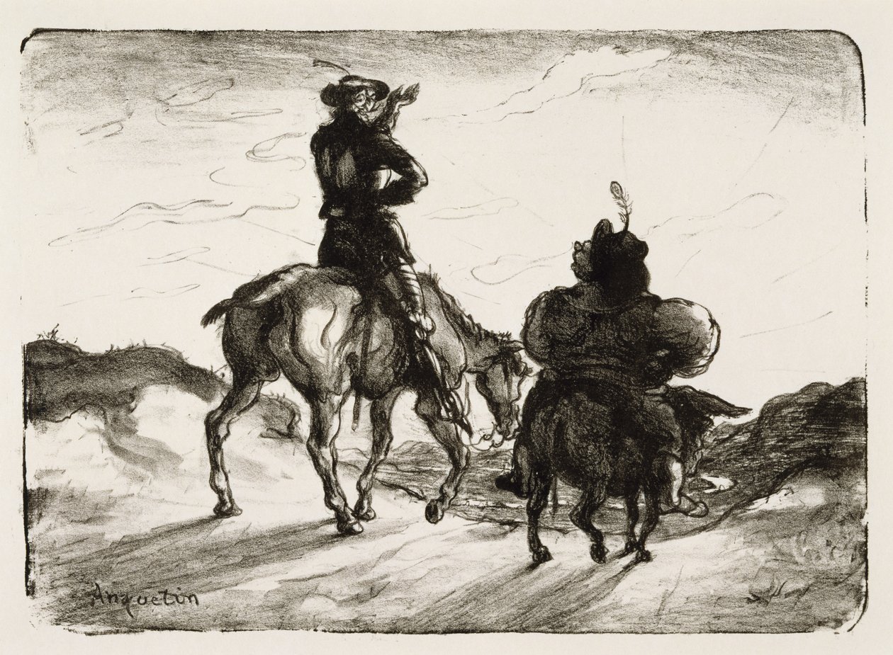 Don Quichotte et Sancho Panza - Louis Anquetin