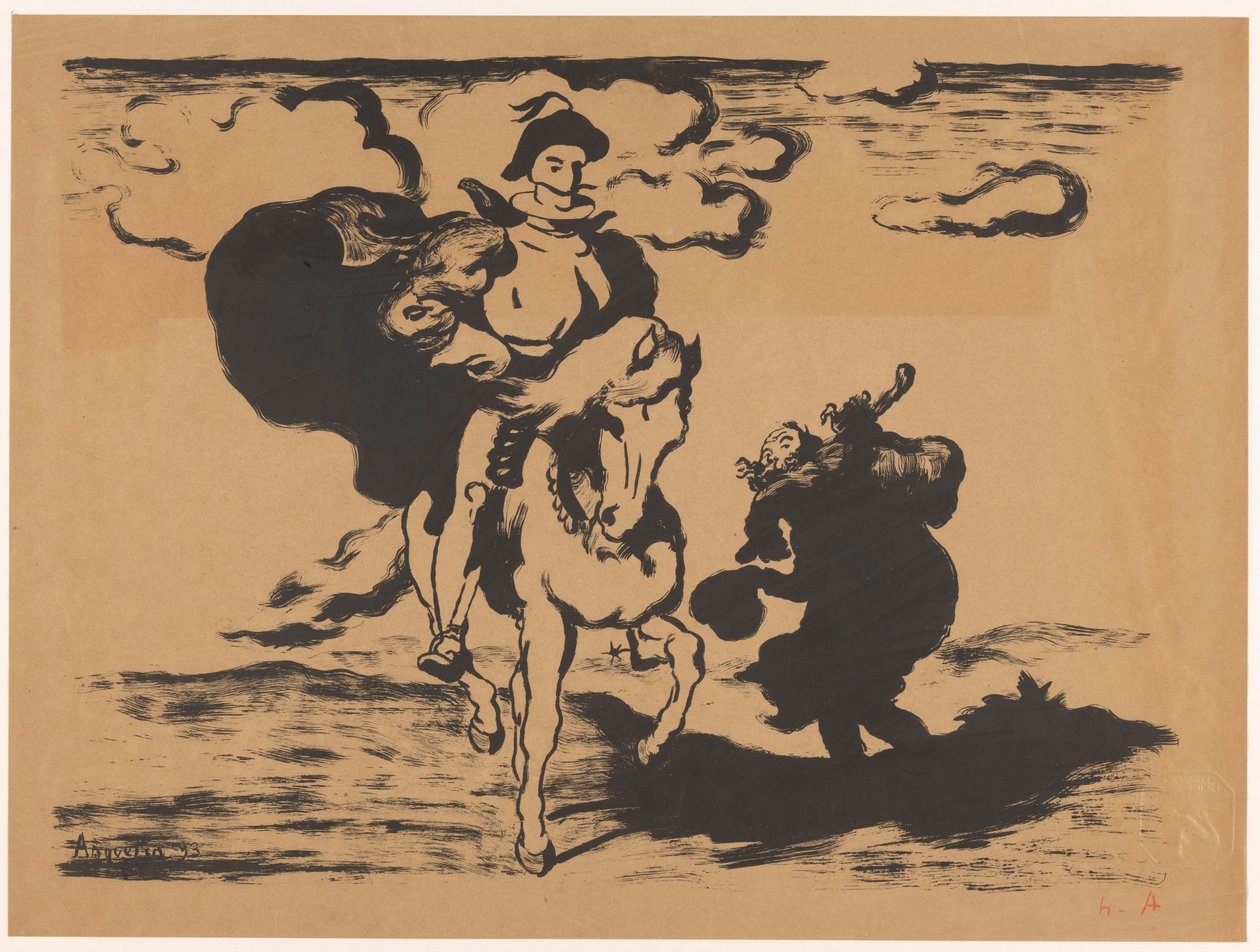 Cavalier et mendiant - Louis Anquetin