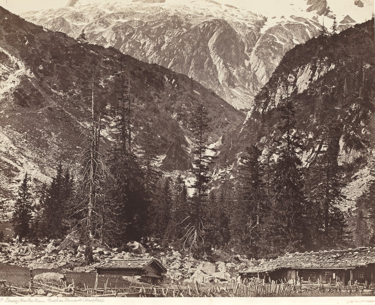 Chalet de Handeck, vallée de Hasli, canton de Berne, Suisse - Louis Auguste Bisson and Auguste Rosalie Bisson