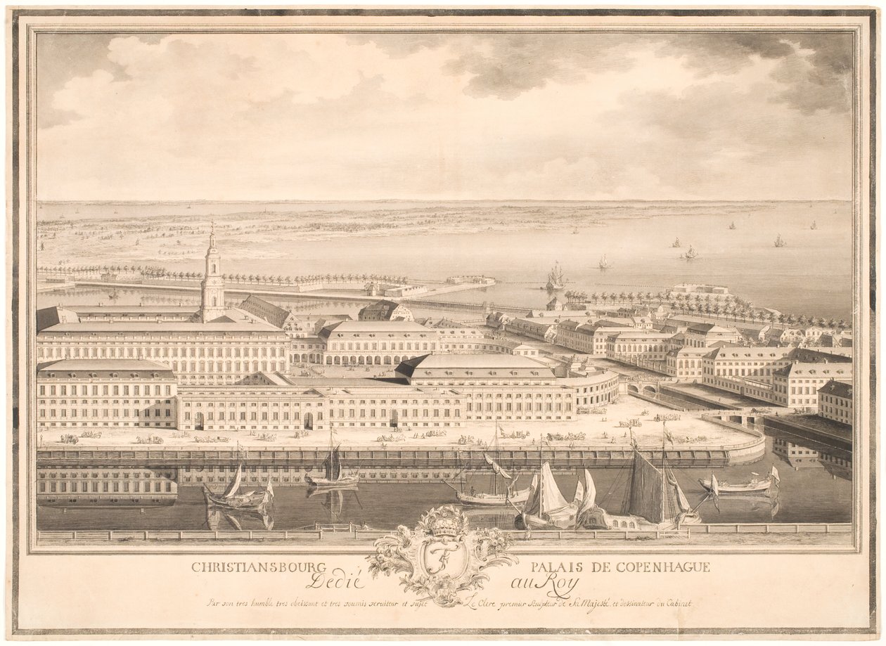 Palais de Christiansbourg à Copenhague - Louis Auguste Le Clerc