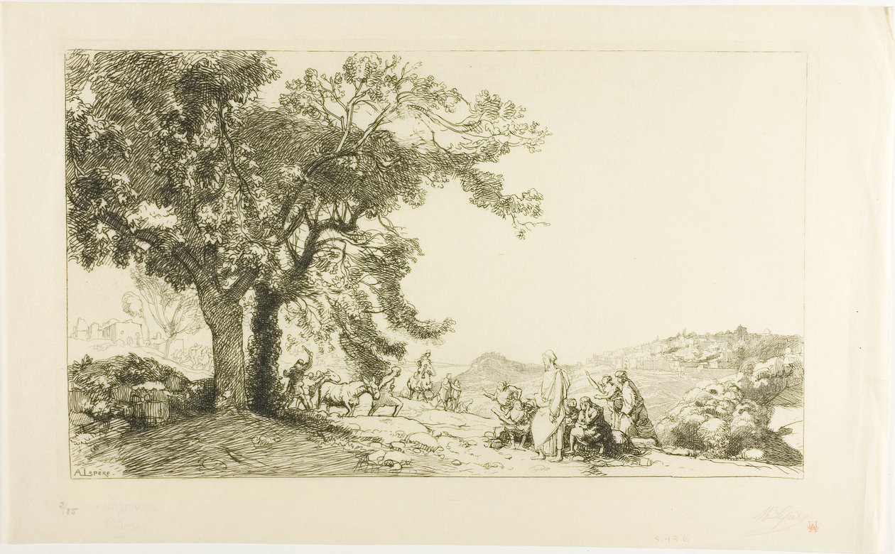 Le Christ le matin du dimanche des Rameaux - Louis Auguste Lepère