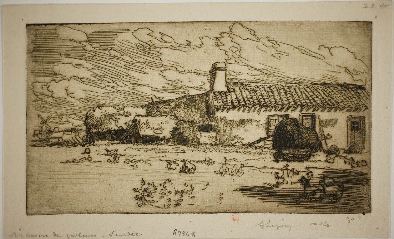 Maison du pêcheur, St. Jean-de-Mont - Louis Auguste Lepère