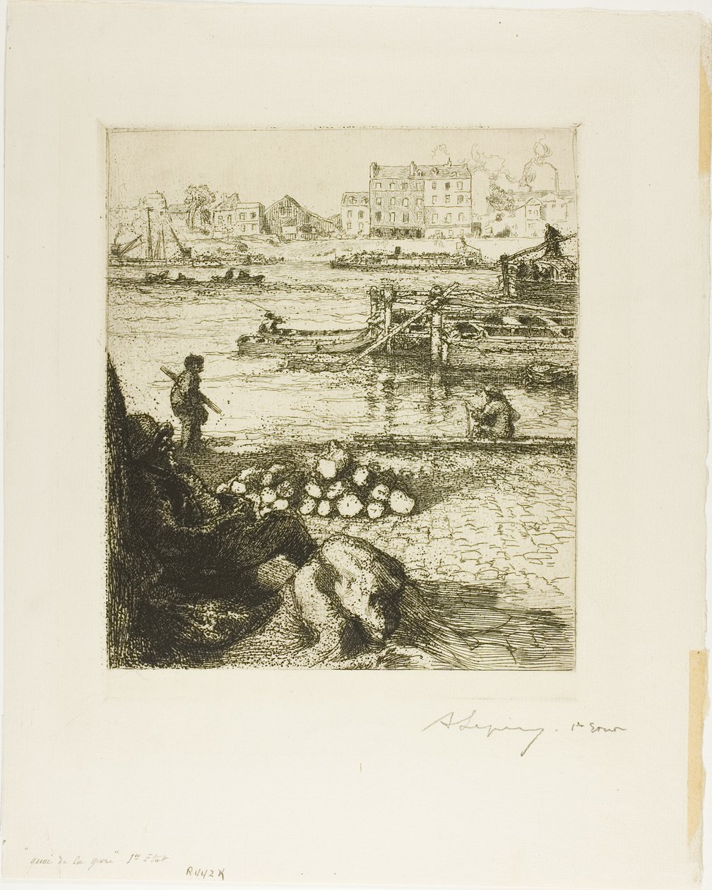 Public Wharf, Quai de la Gare - Louis Auguste Lepère