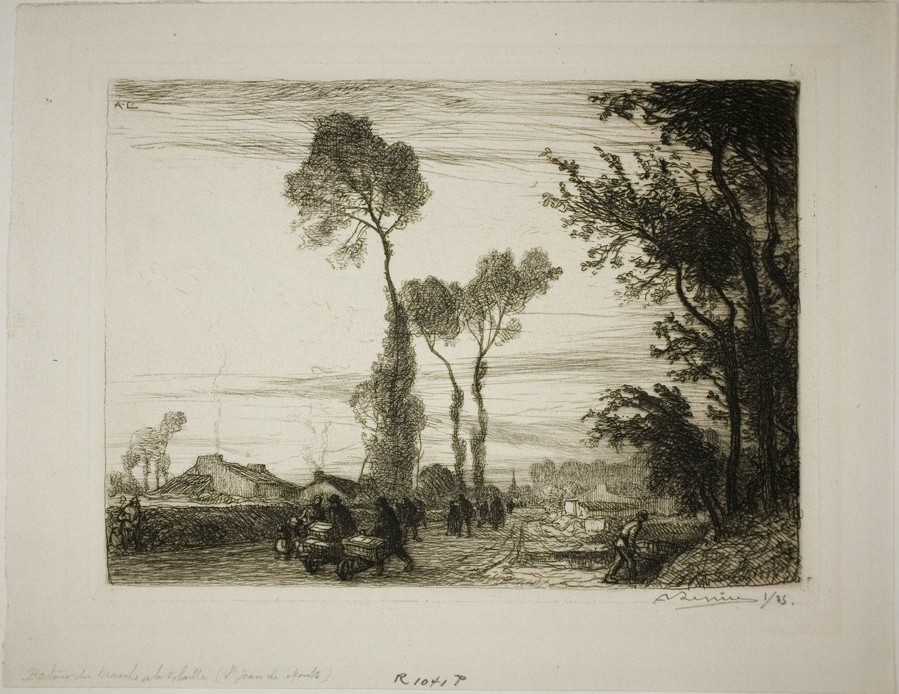 Retour du marché - Louis Auguste Lepère