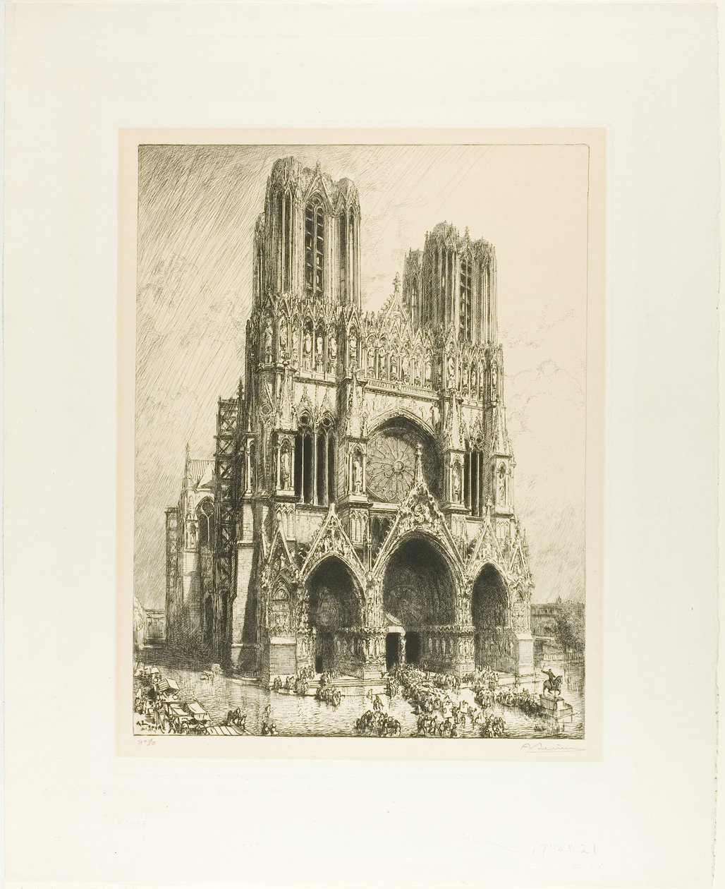Cathédrale de Reims - Louis Auguste Lepère