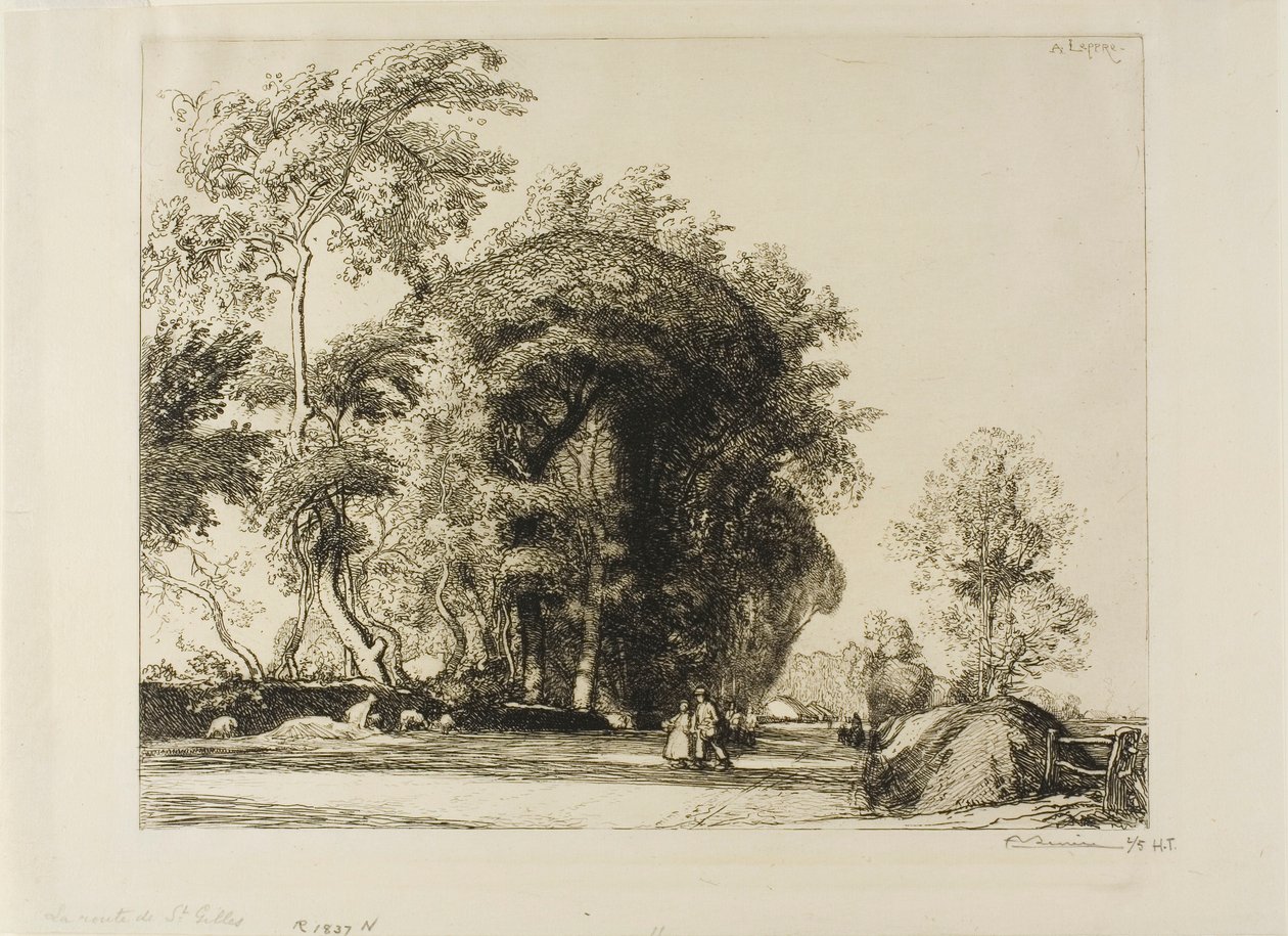 La route de Saint-Gilles - Louis Auguste Lepère