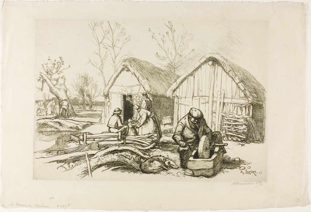 La maison du bûcheron - Louis Auguste Lepère