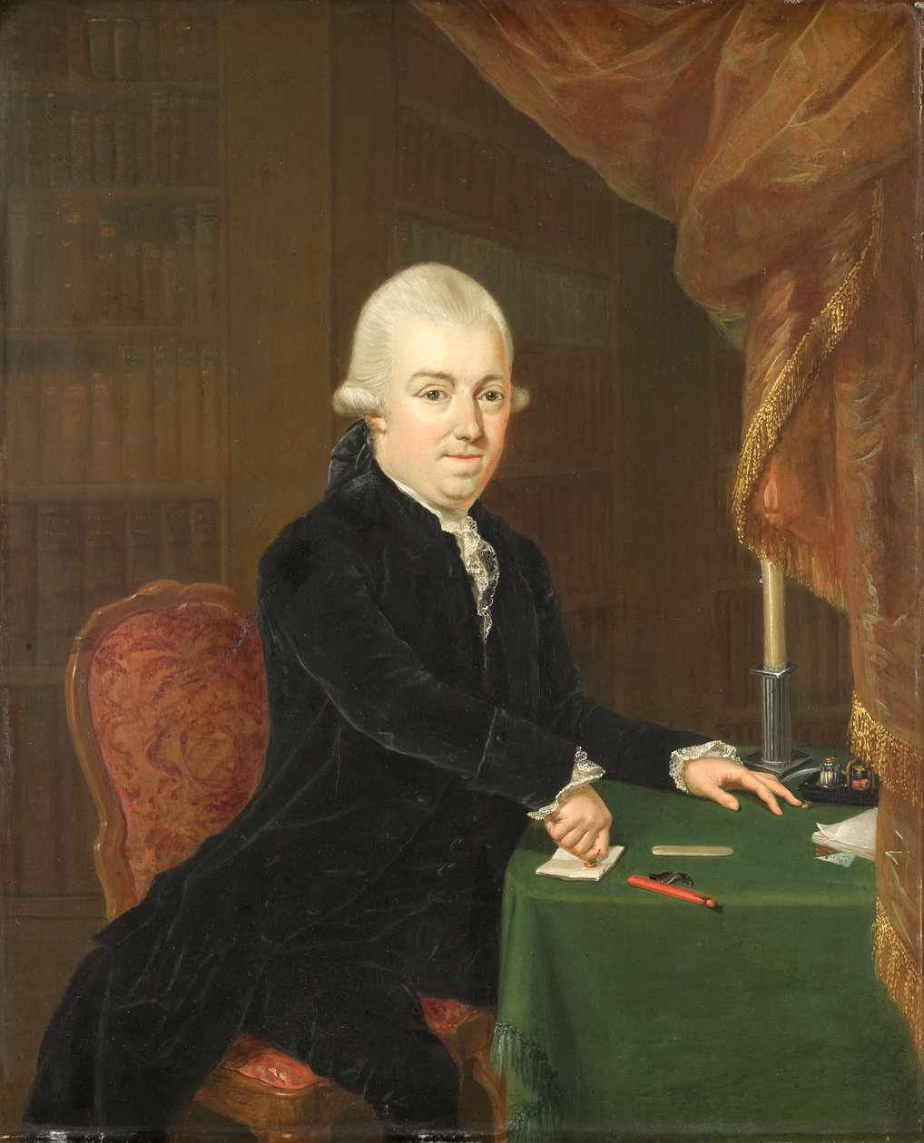 Néerlandais :  Jan Bernd Bicker (1746-1812) Portrait d