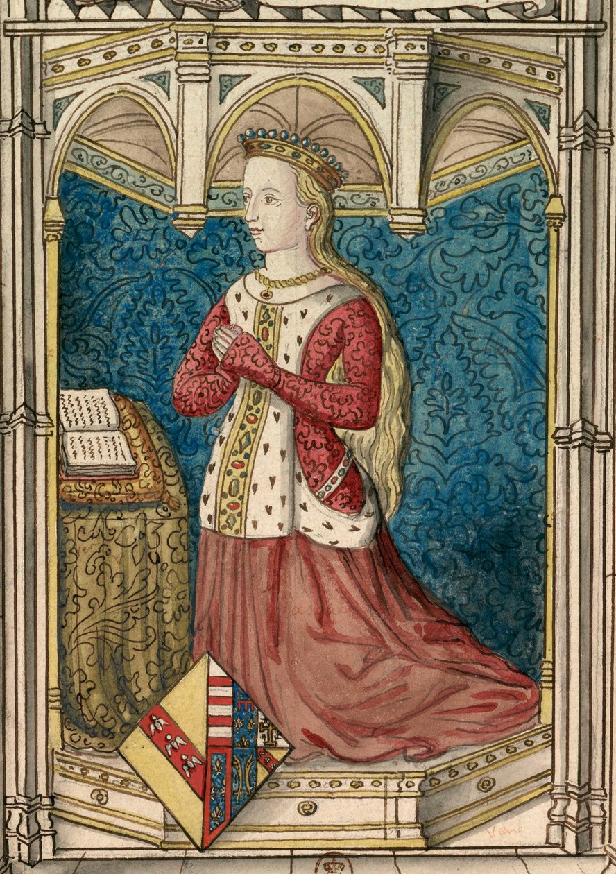 Dessin du vitrail de Yolande d