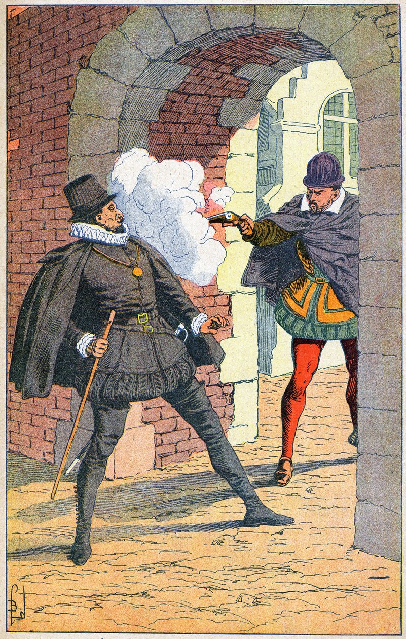 Assassinat de Guillaume Ier le Taciturne à Delft en 1584 - Louis Charles Bombled