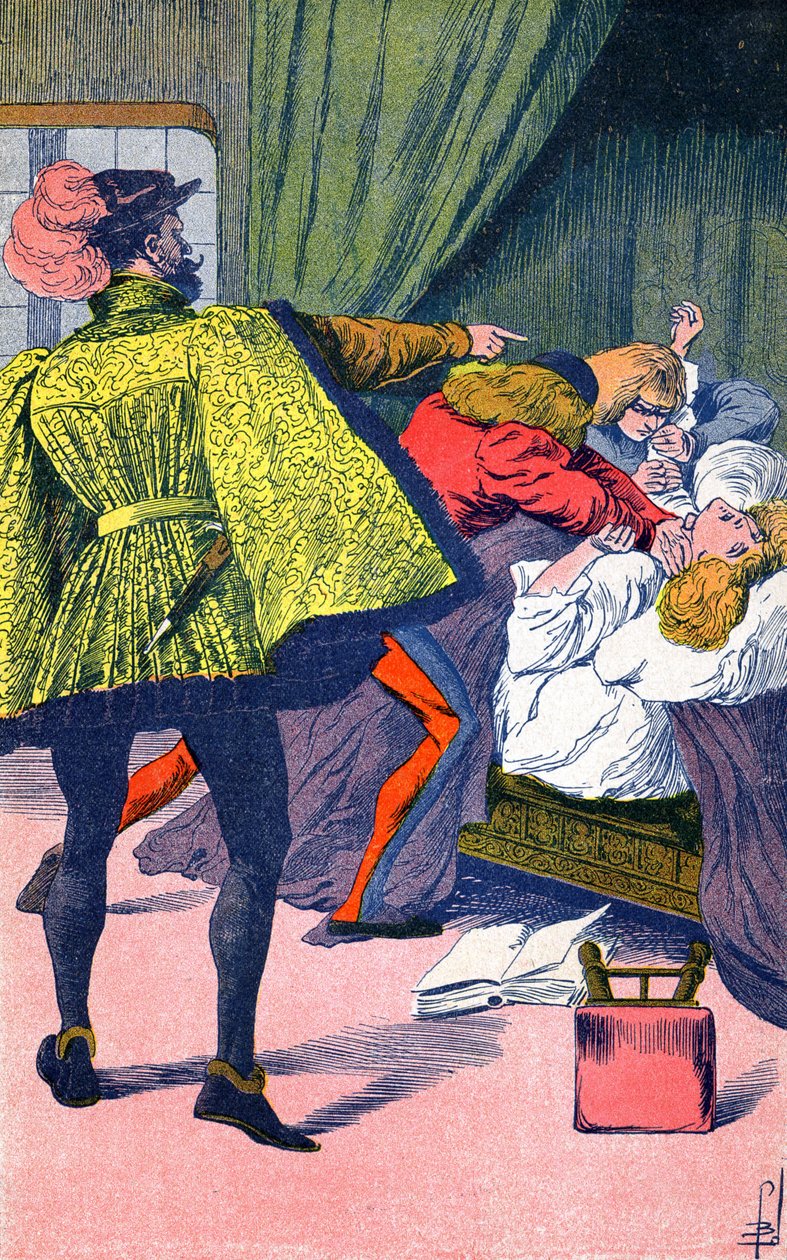César Borgia fait tuer son frère - Louis Charles Bombled