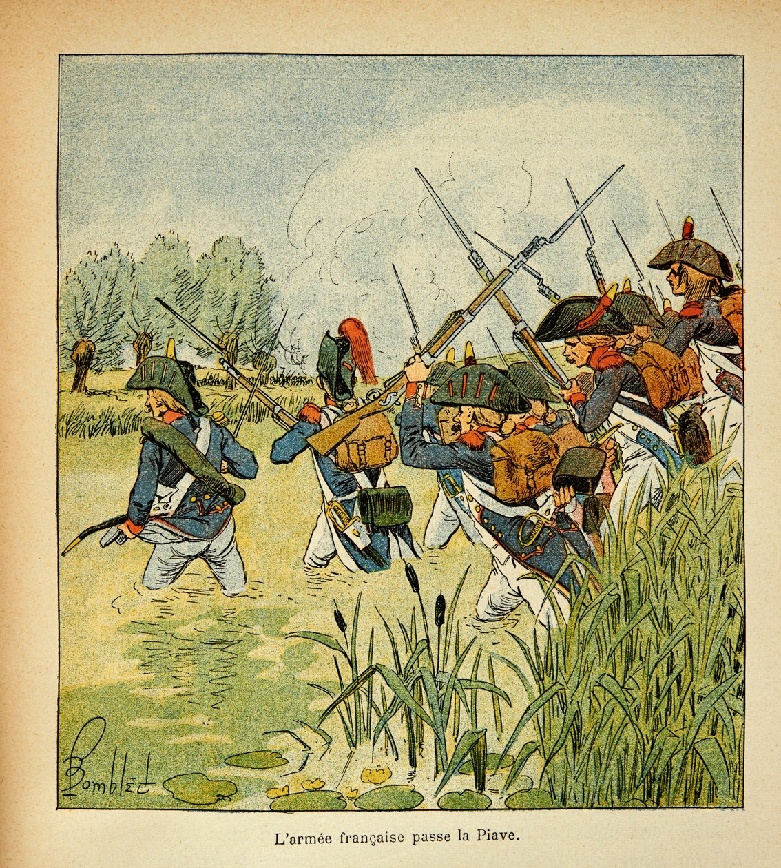 Illustration de Louis Bombled (1862-1927) du livre « Le Mémorial de Sainte-Hélène » par le comte Emmanuel de Las Cases (1766-1842) : L