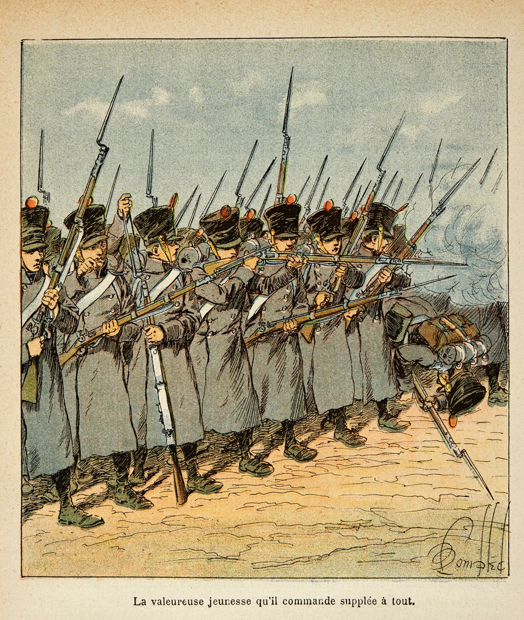 Les Français pendant la bataille de Lützen en 1813 - Louis Charles Bombled