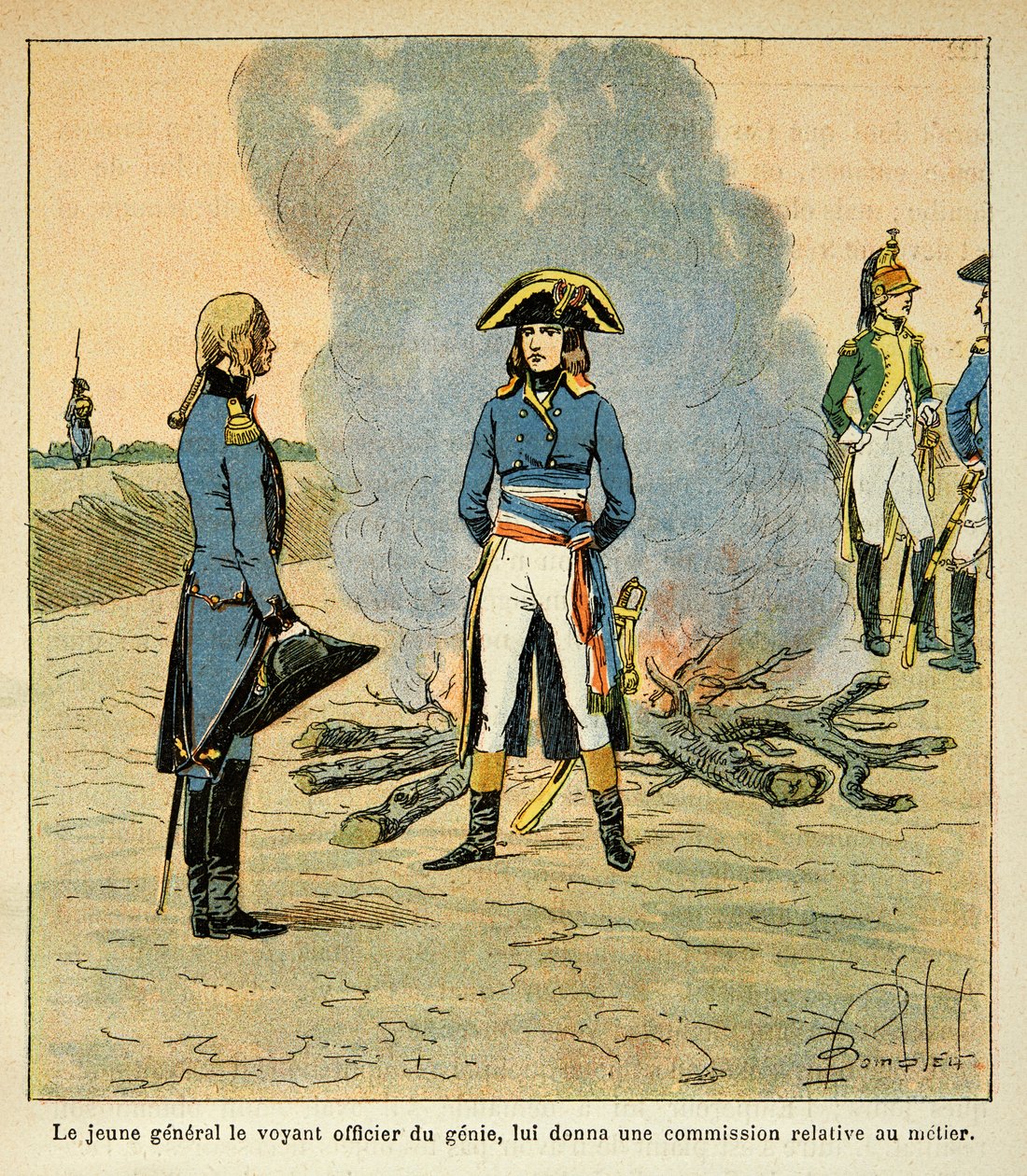 Première rencontre entre Bonaparte et le maréchal Henri Gatien Bertrand, alors officier du génie dans l