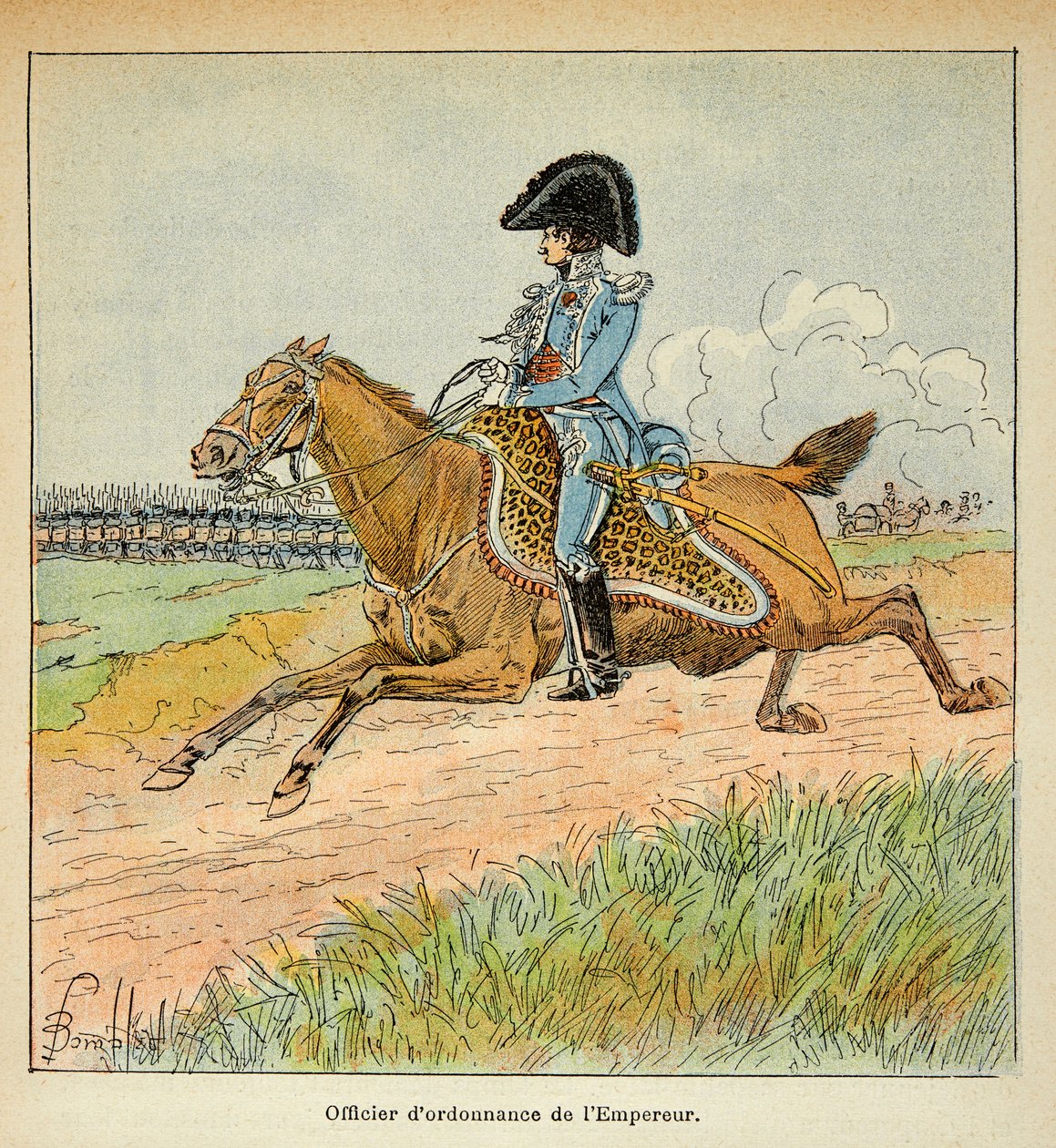 Illustration par Louis Bombled (1862-1927) du livre Le Mémorial de Sainte-Hélène par le comte Emmanuel de Las Cases (1766-1842) : Portrait d