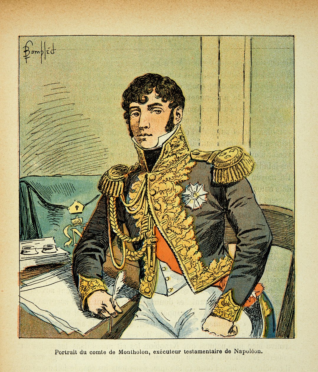 Portrait du comte Charles Tristan de Montholon (1783-1853), exécuteur de l