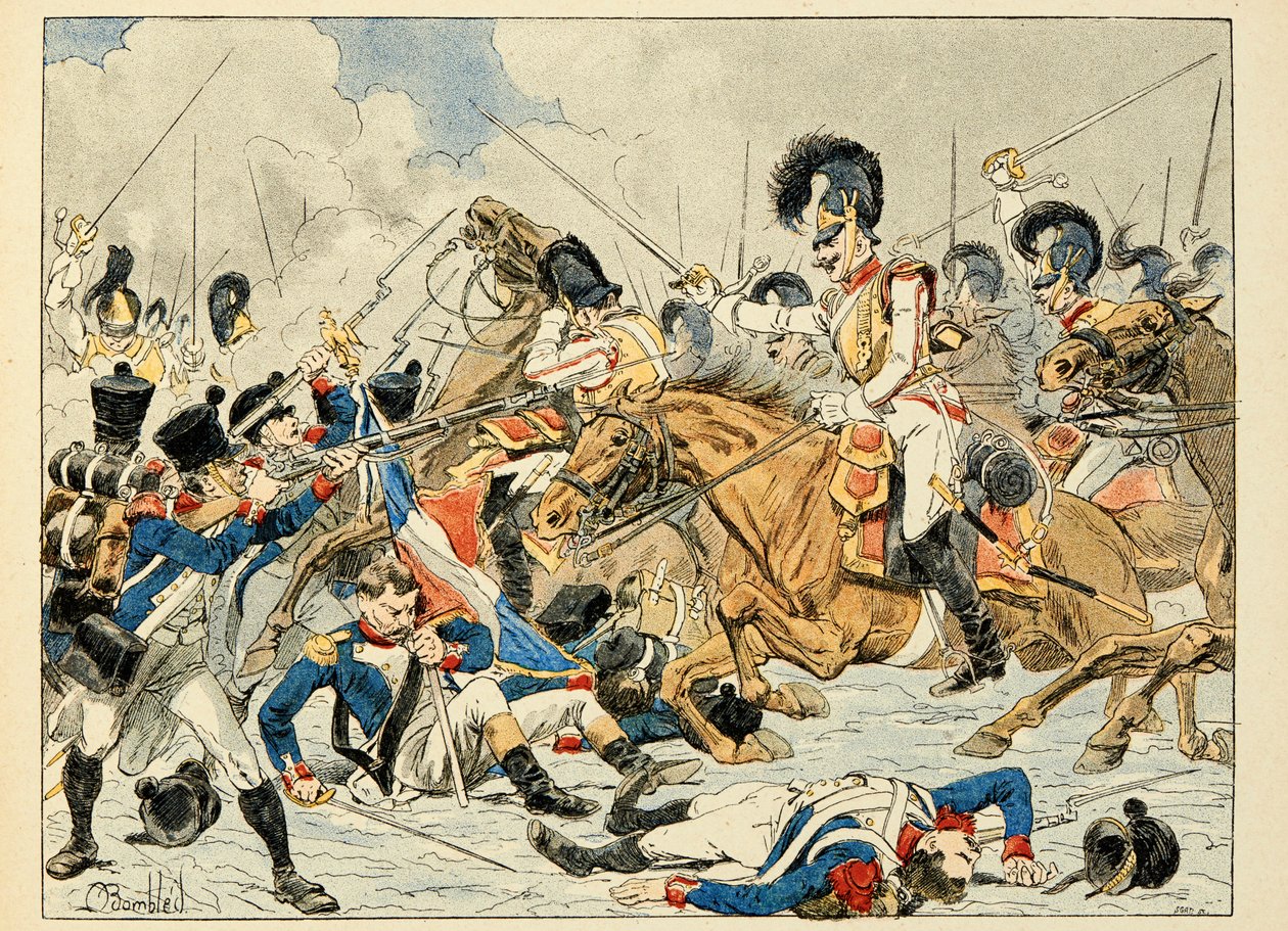 Illustration tirée du livre « Les héros du Siècle », récits anecdotiques par Dick de Lonlay et illustrée par Louis Bombled (1862-1927) - Louis Charles Bombled