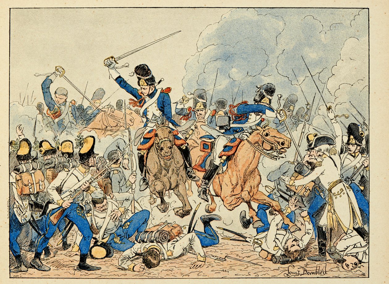 Illustration tirée du livre « Les héros du siècle », récits anecdotiques par Dick de Lonlay et illustré par Louis Bombled (1862-1927) - Louis Charles Bombled