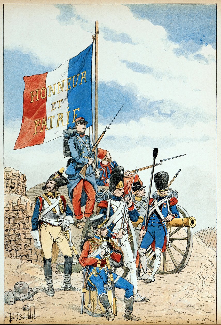 Illustration tirée du livre Les héros du siècle, récits anecdotiques par Dick de Lonlay et illustrée par Louis Bombled (1862-1927) - Louis Charles Bombled