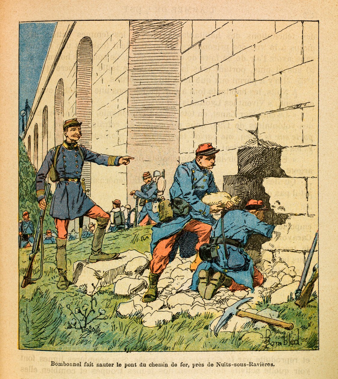 Bombonnel et ses francs-tireurs font sauter le pont de l