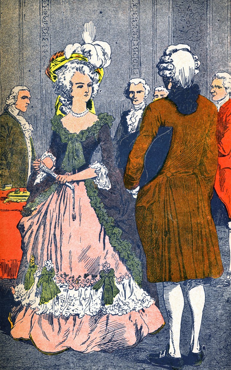 Marie Antoinette et Augeard - Louis Charles Bombled