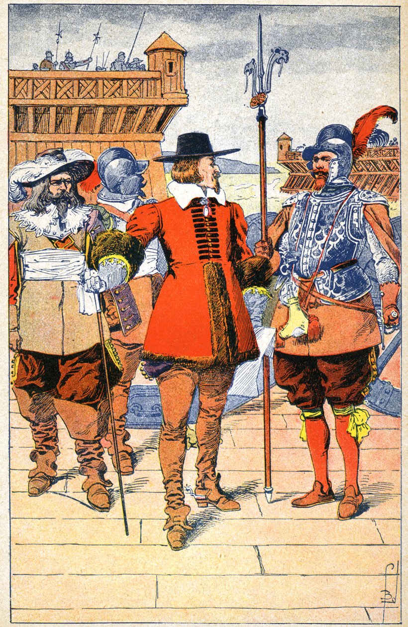Richelieu au siège de La Rochelle - Louis Charles Bombled