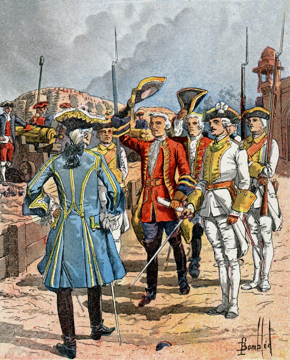 Prise de Madras - Louis Charles Bombled
