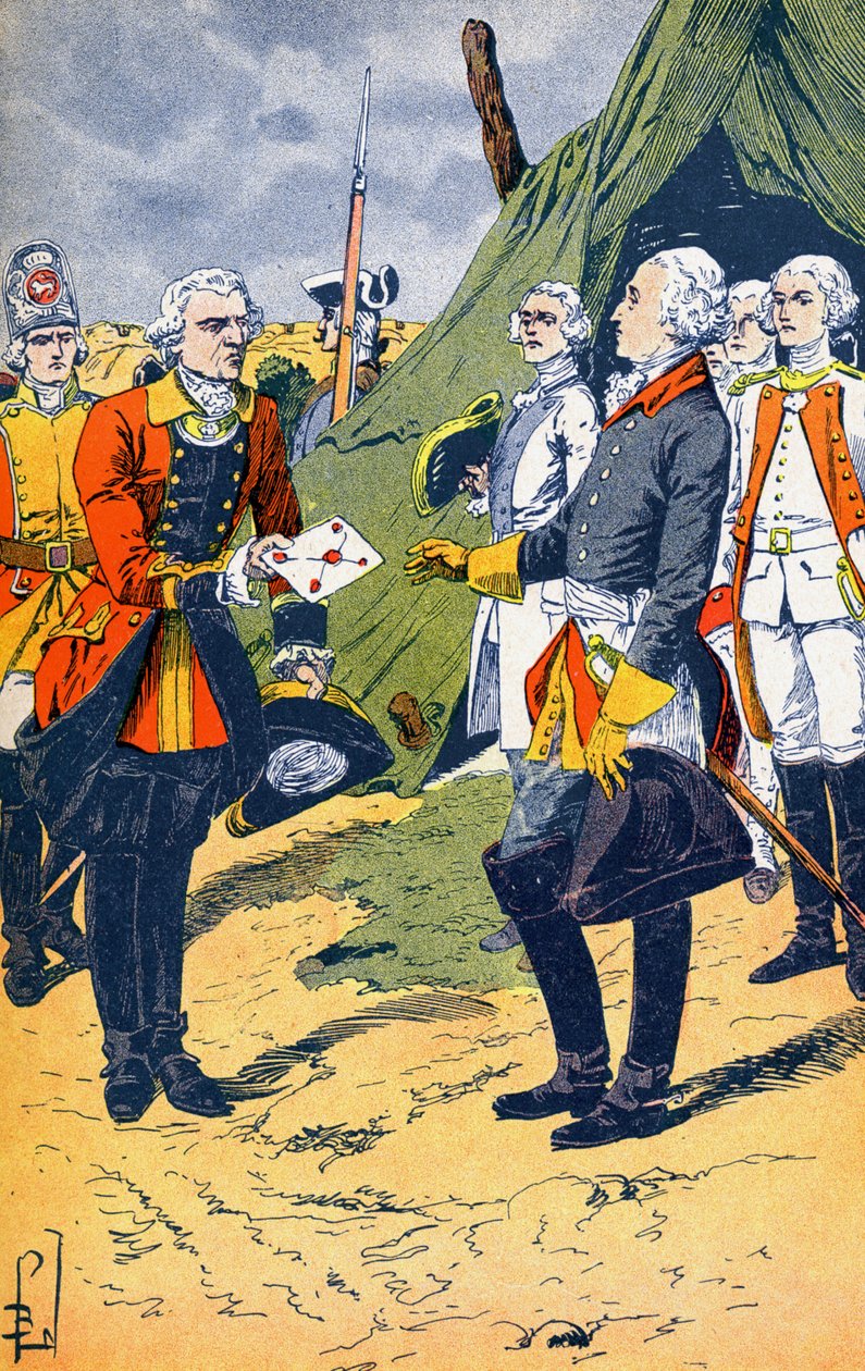 Washington reçoit la reddition de Yorktown - Louis Charles Bombled