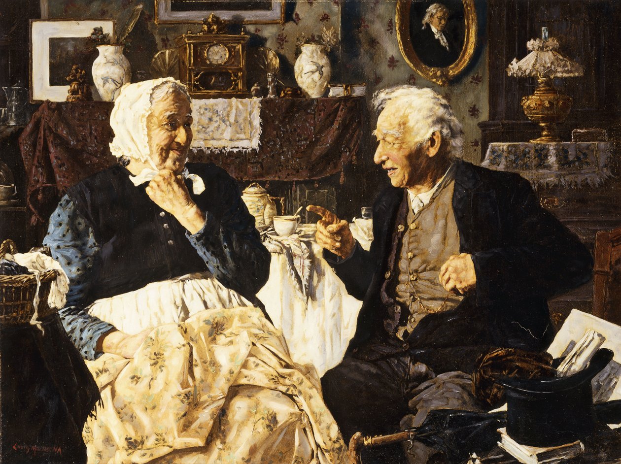 Thé et conversation - Louis Charles Moeller