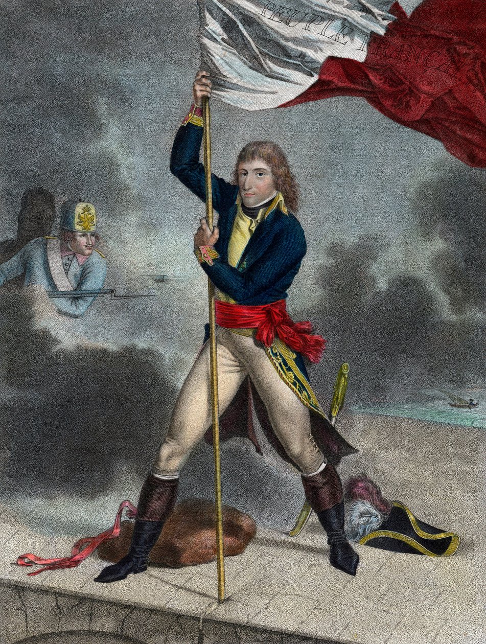 Napoléon Bonaparte lors de la bataille du pont d