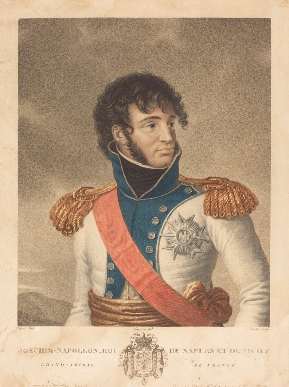 Joachim Murat (Joachim-Napoléon, Roi de Naples et de Sicile, Grand-Amiral de France) - Louis Charles Ruotte after Albert Jakob Frans Gregorius after Antoine Jean Gros
