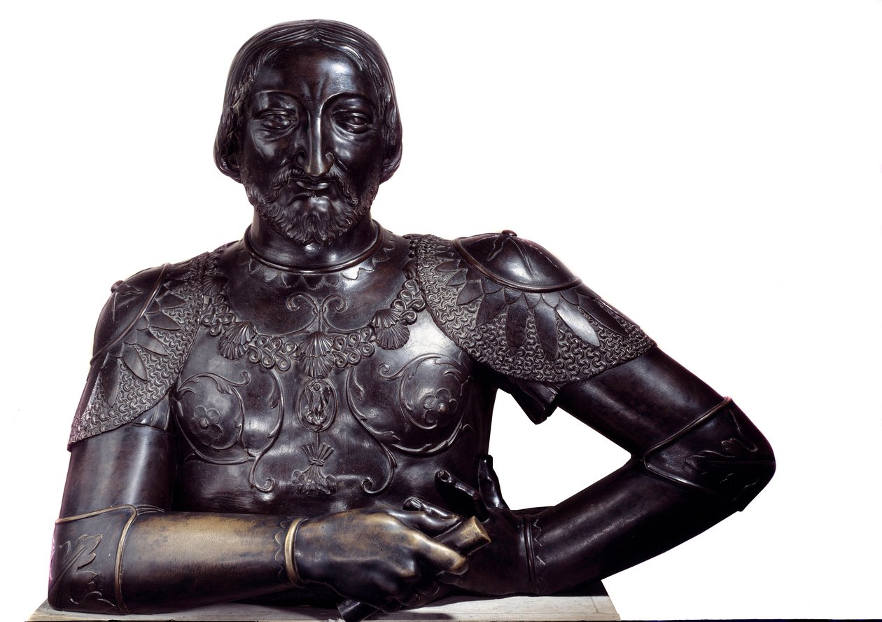 Buste du roi de France François Ier en bronze - Louis Claude Vassé