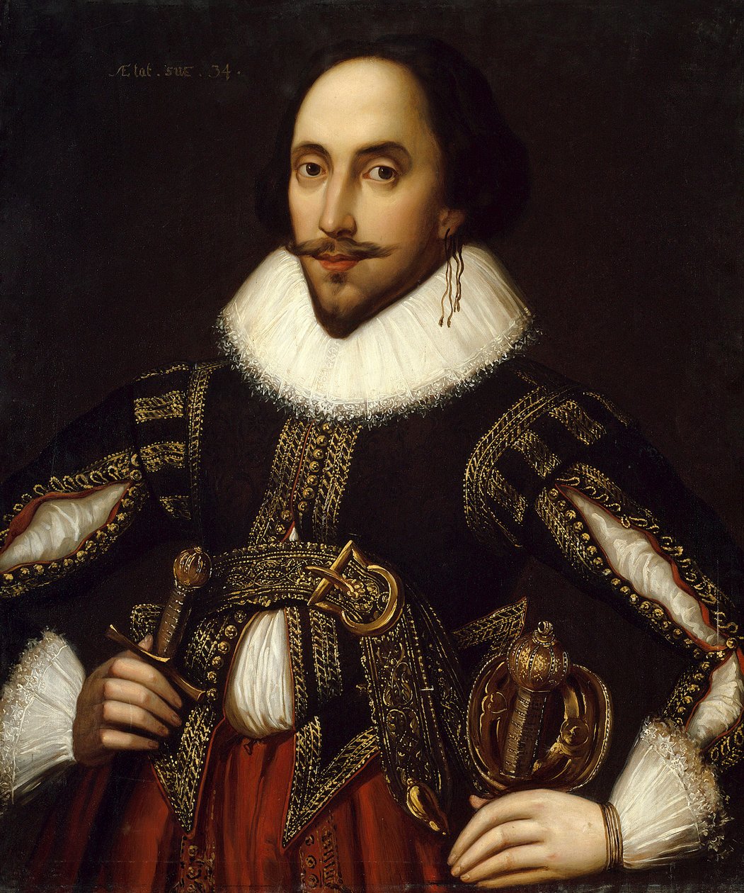 Portrait du dramaturge britannique William Shakespeare - Louis Coblitz