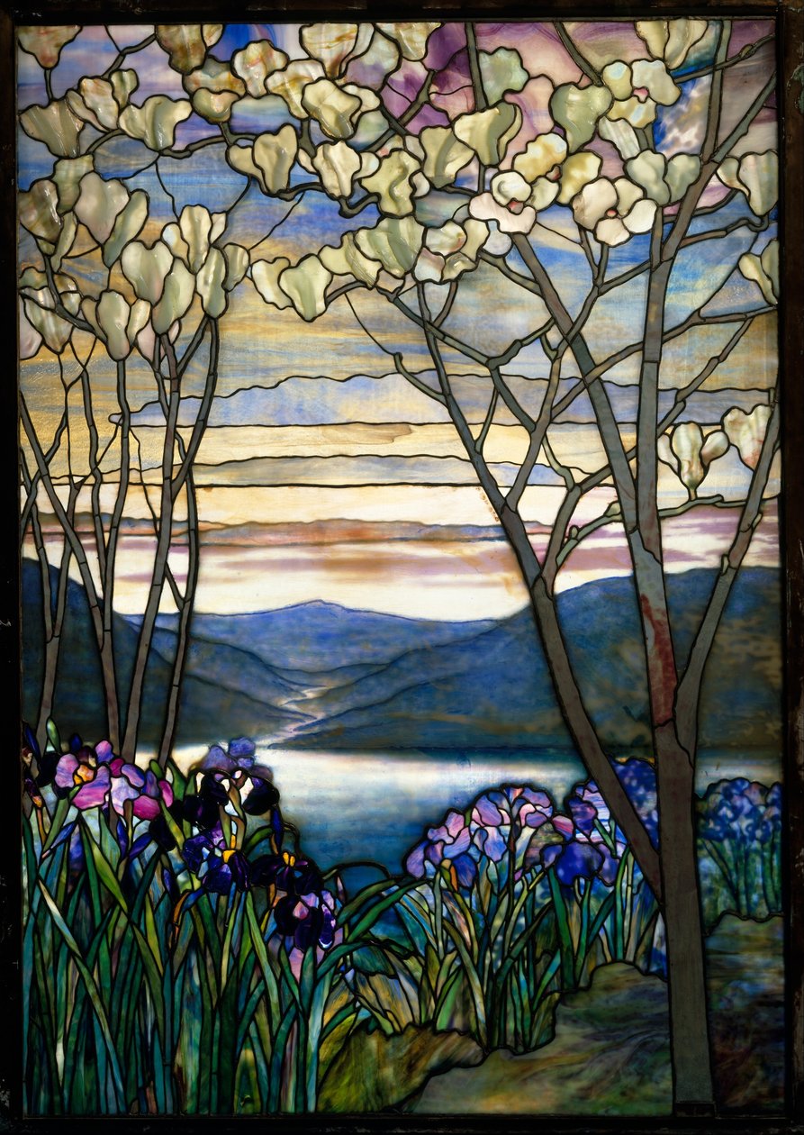 Magnolias et iris, vers 1908 - Louis Comfort Tiffany