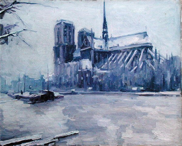 Notre-Dame au moment des inondations - Louis Degallaix