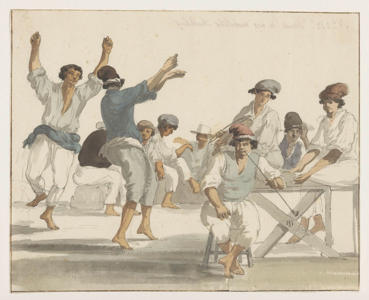 Danse de nos matelots maltais - Louis Ducros