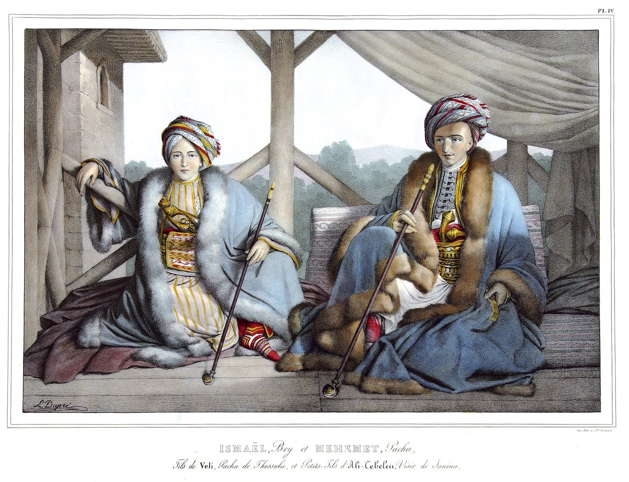 Ismaël, Bey et Mehemet Pacha, fils de Veli, pacha de Thessalie et petit-fils d