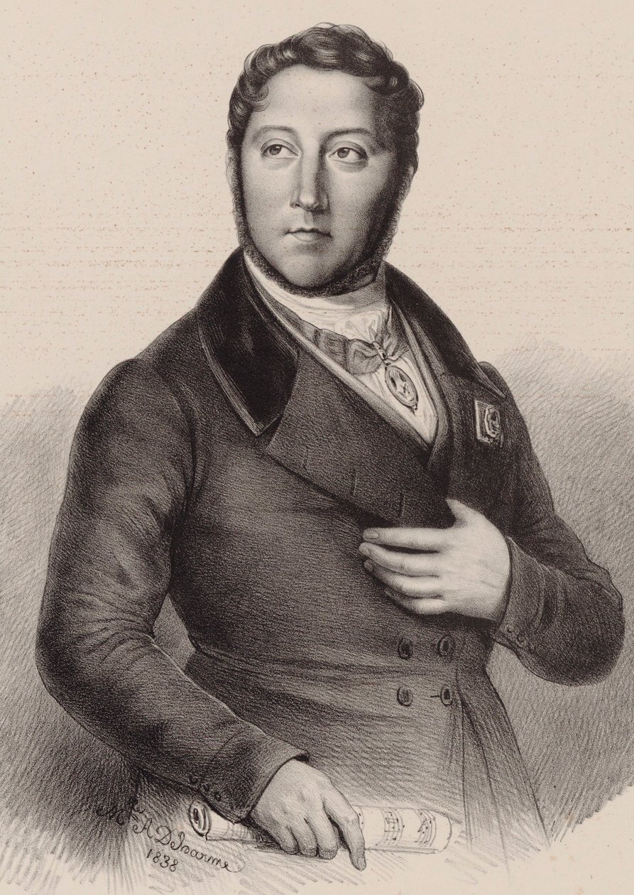 Portrait du compositeur Gioachino Antonio Rossini - Louis Dupré