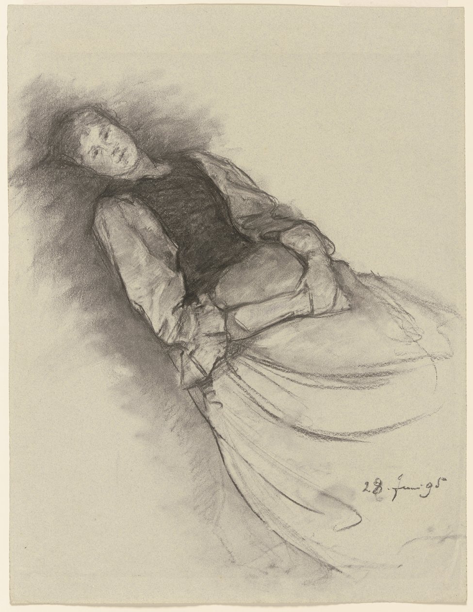 Anna Auer au repos - Louis Eysen