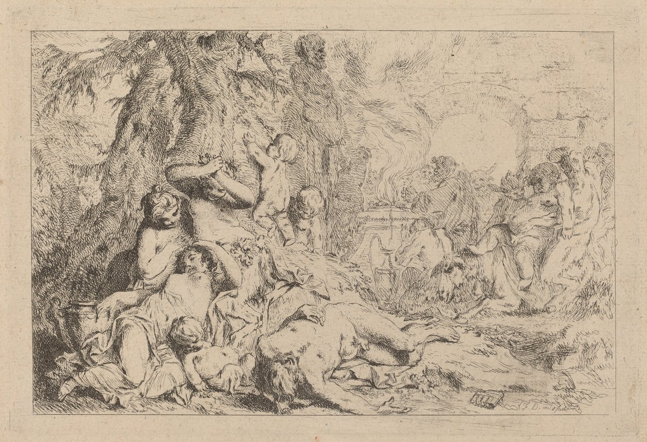 La marche de Silène - Louis Felix de la Rue