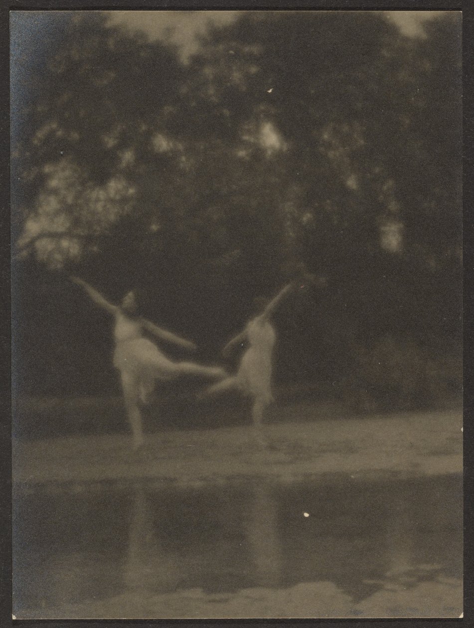 Danseurs dans un jardin - Louis Fleckenstein