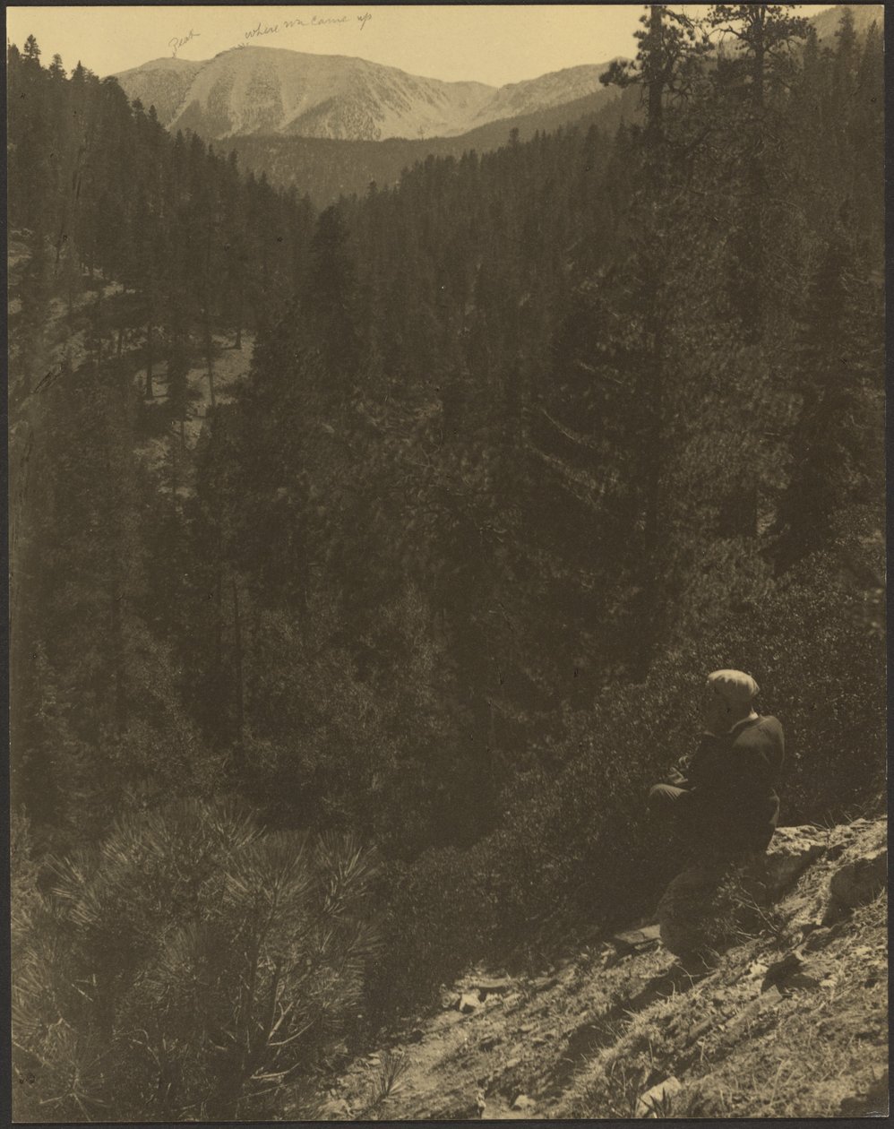 Vue lointaine du mont Gorgonio - Louis Fleckenstein