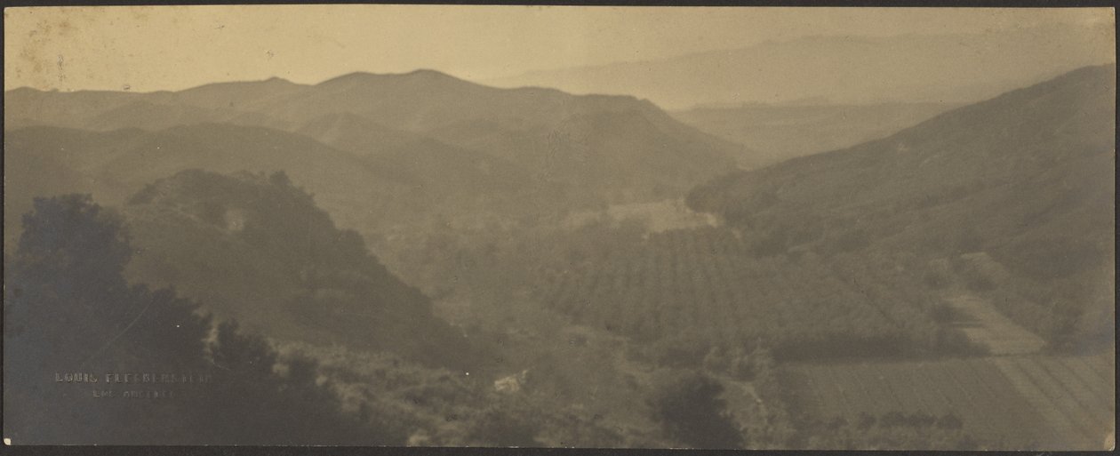 [Paysage avec montagnes et fermes] - Louis Fleckenstein
