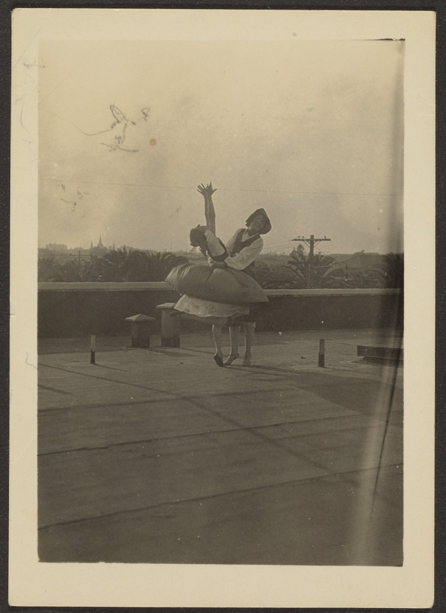 [Deux danseurs sur le toit] - Louis Fleckenstein