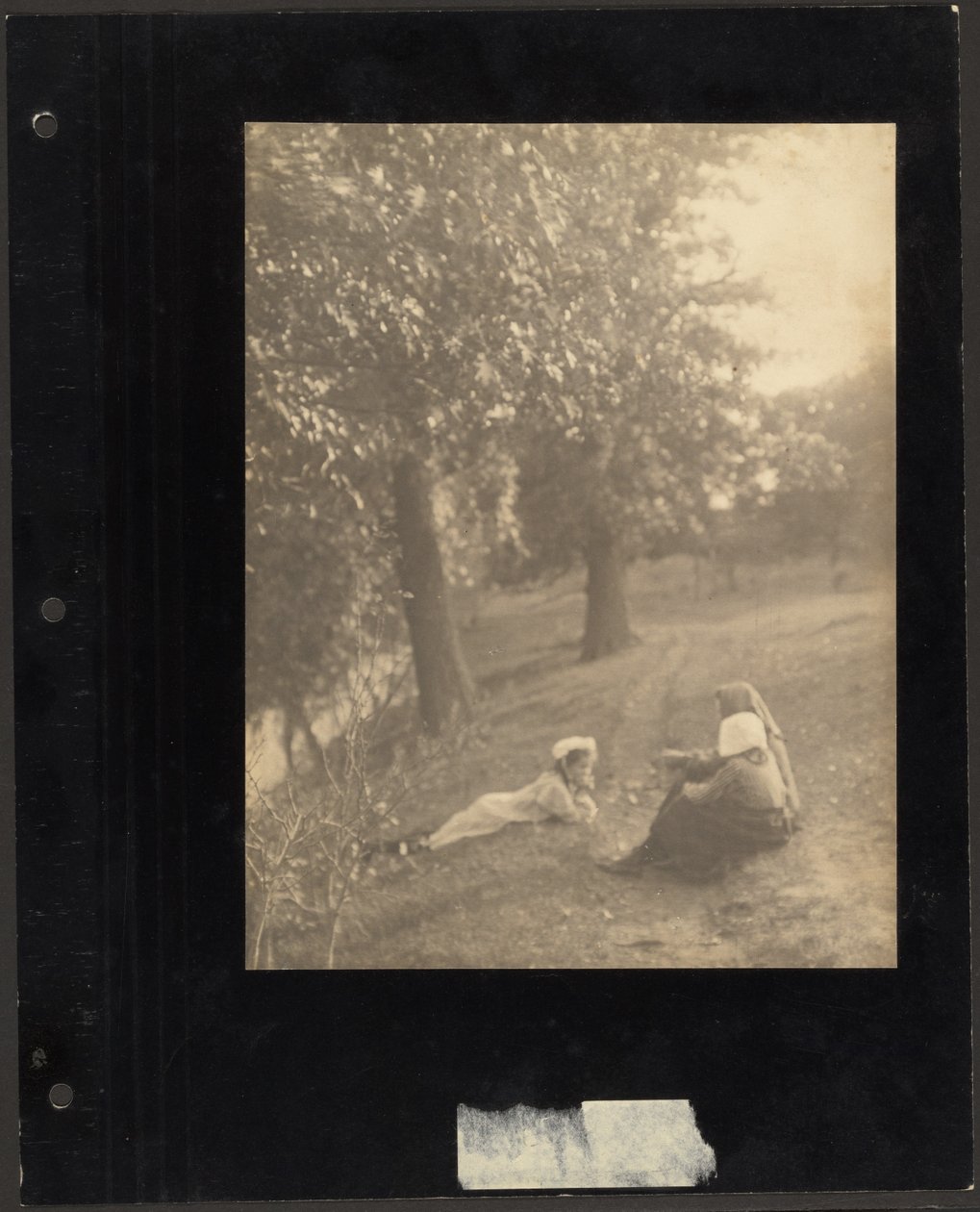 Femme et filles dans un pré - Louis Fleckenstein
