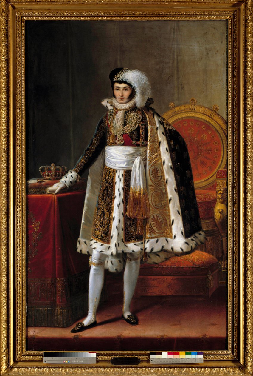 Portrait en pied de Jérôme Bonaparte (1784-1860) roi de Westphalie. En costume de commandant de l