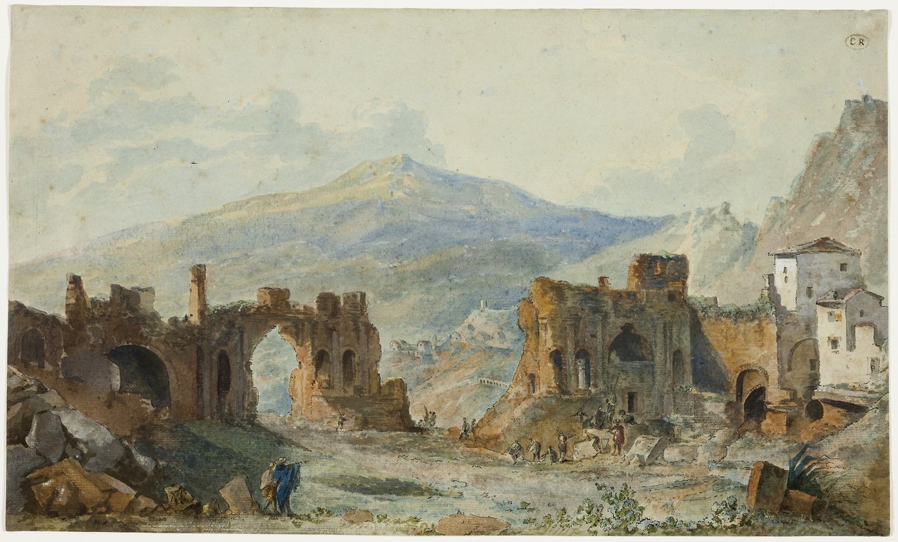 Le théâtre antique de Taormine avec vue sur l