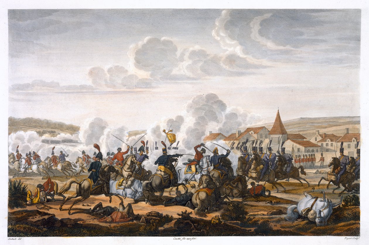 La mort du prince Ludwig de Prusse à la bataille de Saalfeld, 10 octobre 1806 - Louis Francois Couche