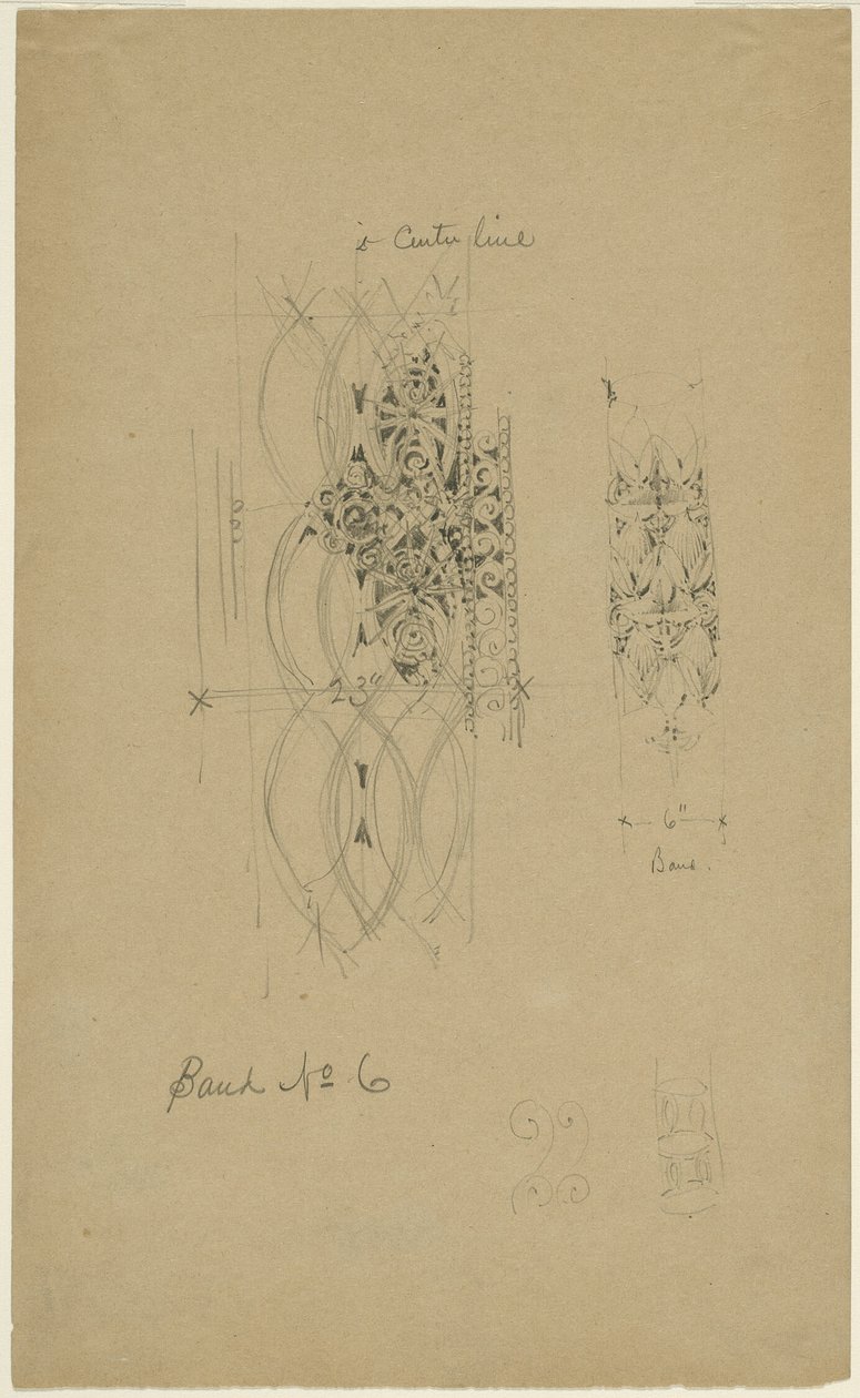 McVickers Theater, Chicago, Illinois, Esquisse - Louis H. Sullivan